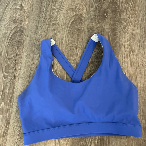 Running girl Blue Sports Bra size M - Picture 1 of 3